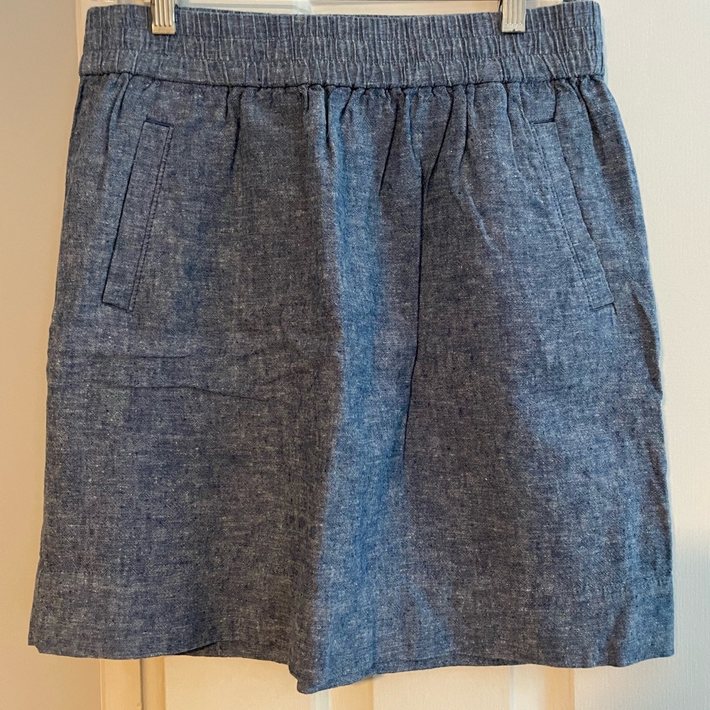 LOFT Light Blue Denim Skirt